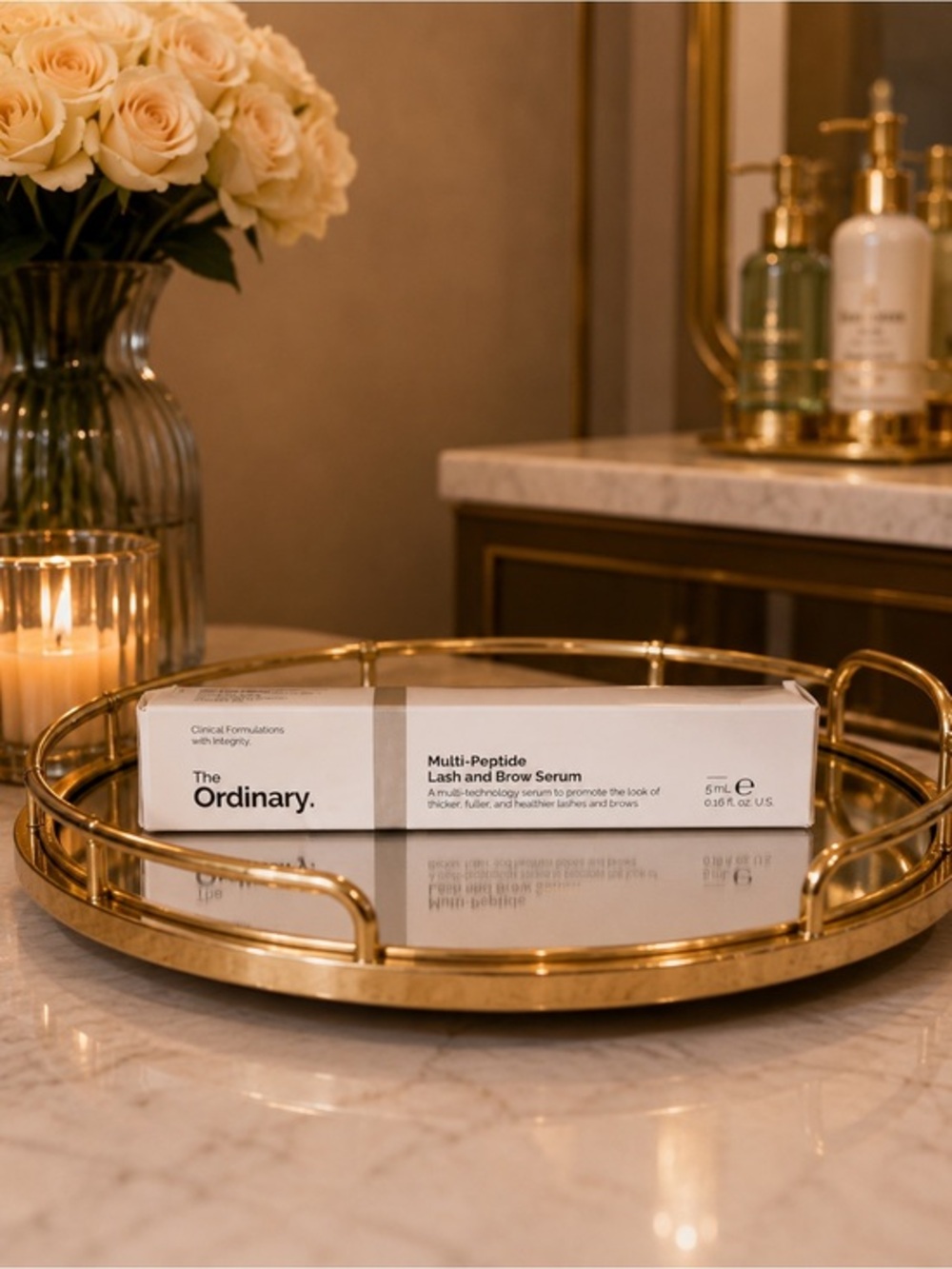The Ordinary Multi-Peptide Lash & Brow Serum 5mL | Fuller Looking Lashes & Brows